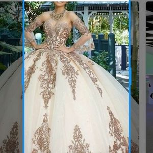 Sweet 16 or 15 Quinceñera dress with accessories